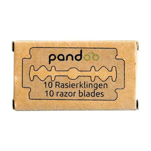 pandoo Rasierklingen 10er Pack Rasierklingen aus Edelstahl | 100er oder 10er Pack
