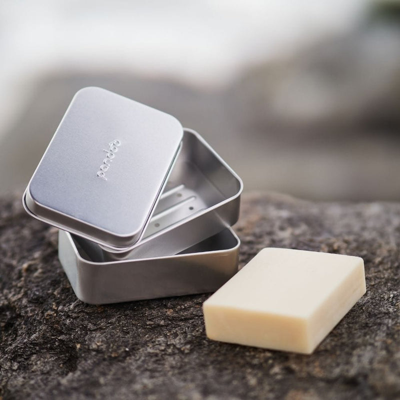 Seifendose aus Aluminium mit herausnehmbarem Abtropfgitter | Perfekte Aufbewahrung für deine Seife auf Reisen, Unterwegs und daheim unter Dusche