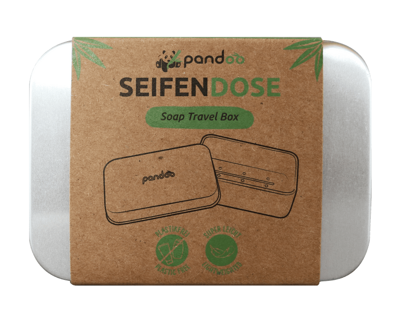 Seifendose aus Aluminium mit herausnehmbarem Abtropfgitter | Perfekte  Aufbewahrung fr deine Seife auf Reisen, Unterwegs und daheim unter Dusche  - pandoo