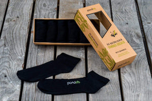 pandoo Socken Bambus Sneaker Socken - 6er Pack