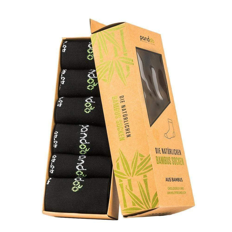 pandoo Socken Bambus Sportsocken - 6er Pack