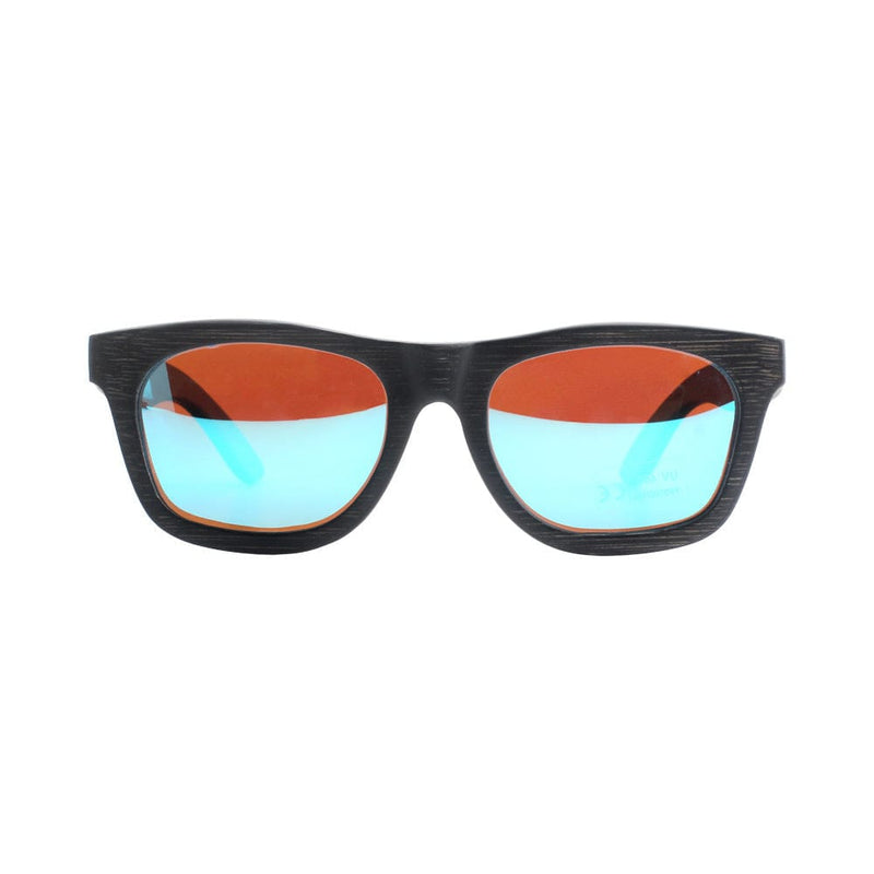 pandoo Sonnenbrille Bambus Sonnenbrille Unisex | polarisiert | UV400 | Blau | Türkis | Orange
