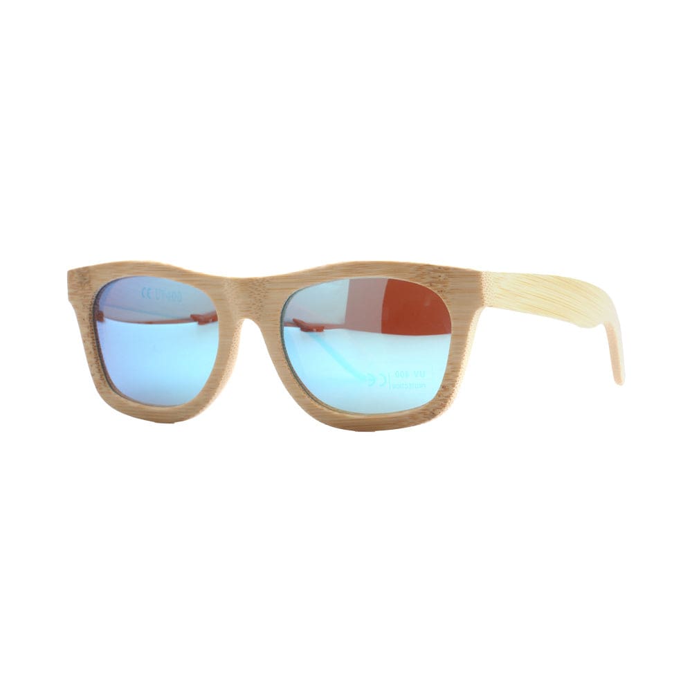 | | pandoo | Ora Blau Unisex - polarisiert Türkis Sonnenbrille | | Bambus UV400