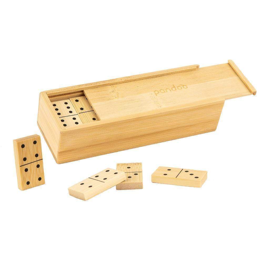 pandoo Spiel Domino Doppel 6 aus Bambus