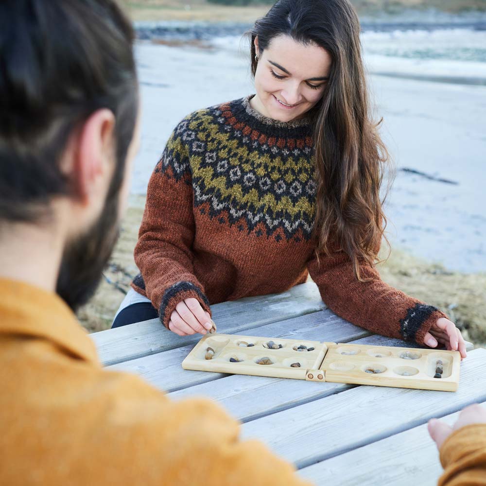 pandoo Spiel Mancala Bohnenspiel aus Bambus