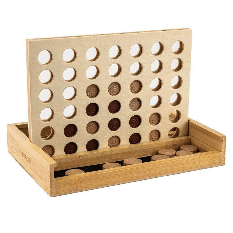 pandoo Spiel Vier Gewinnt aus Bambus