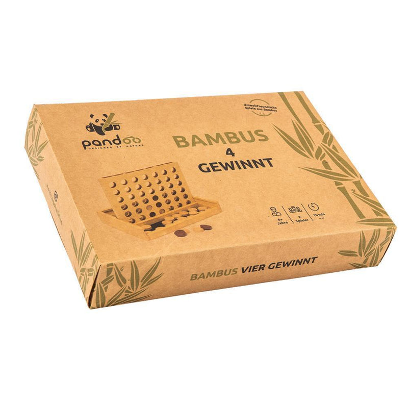 pandoo Spiel Vier Gewinnt aus Bambus