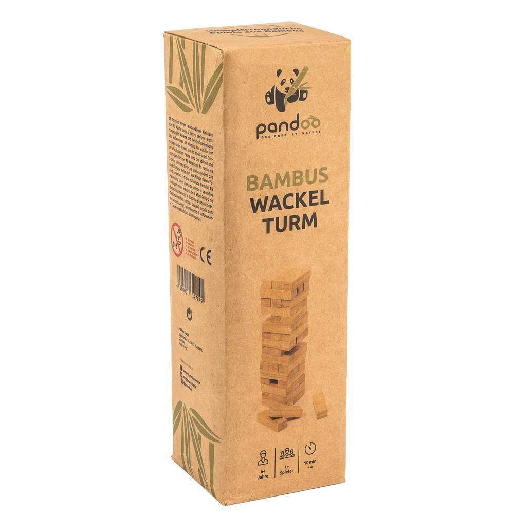 pandoo Spiel Wackelturm aus Bambus