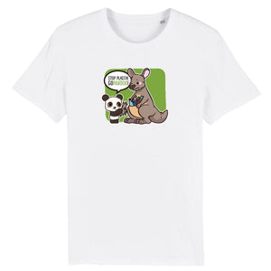 pandoo Stanley/Stella Rocker - DTG T-Shirt Stop Plastik aus Bio-Baumwolle | Unisex | Känguru
