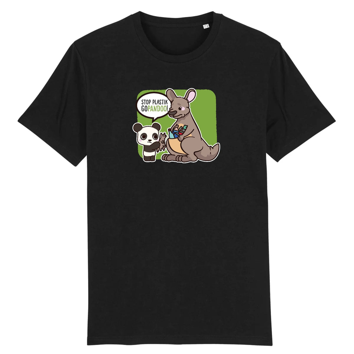 pandoo Stanley/Stella Rocker - DTG T-Shirt Stop Plastik aus Bio-Baumwolle | Unisex | Känguru