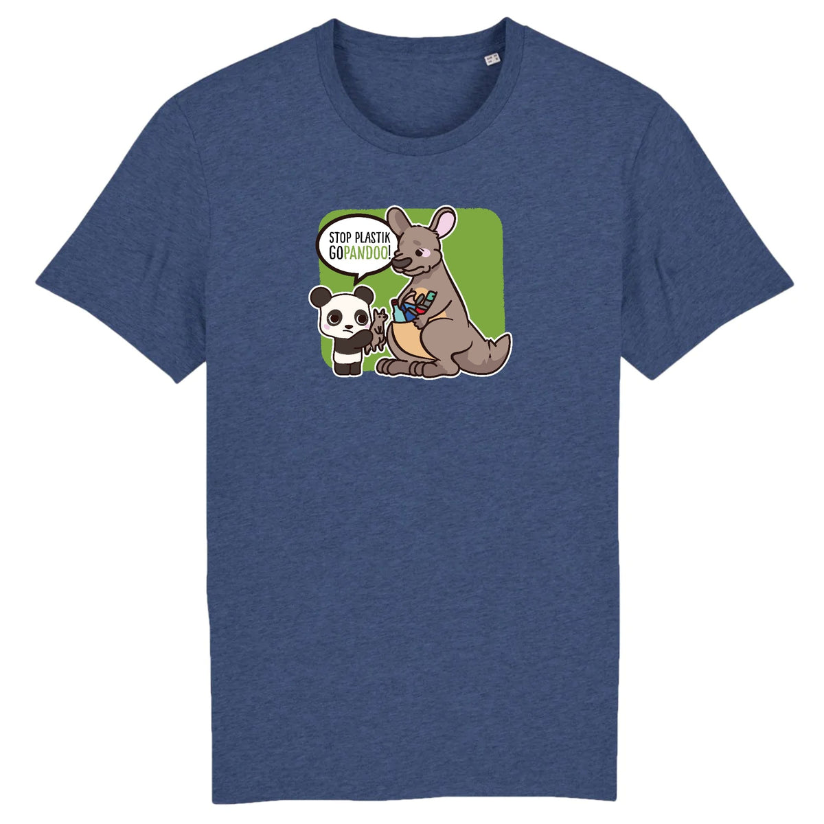 pandoo Stanley/Stella Rocker - DTG T-Shirt Stop Plastik aus Bio-Baumwolle | Unisex | Känguru