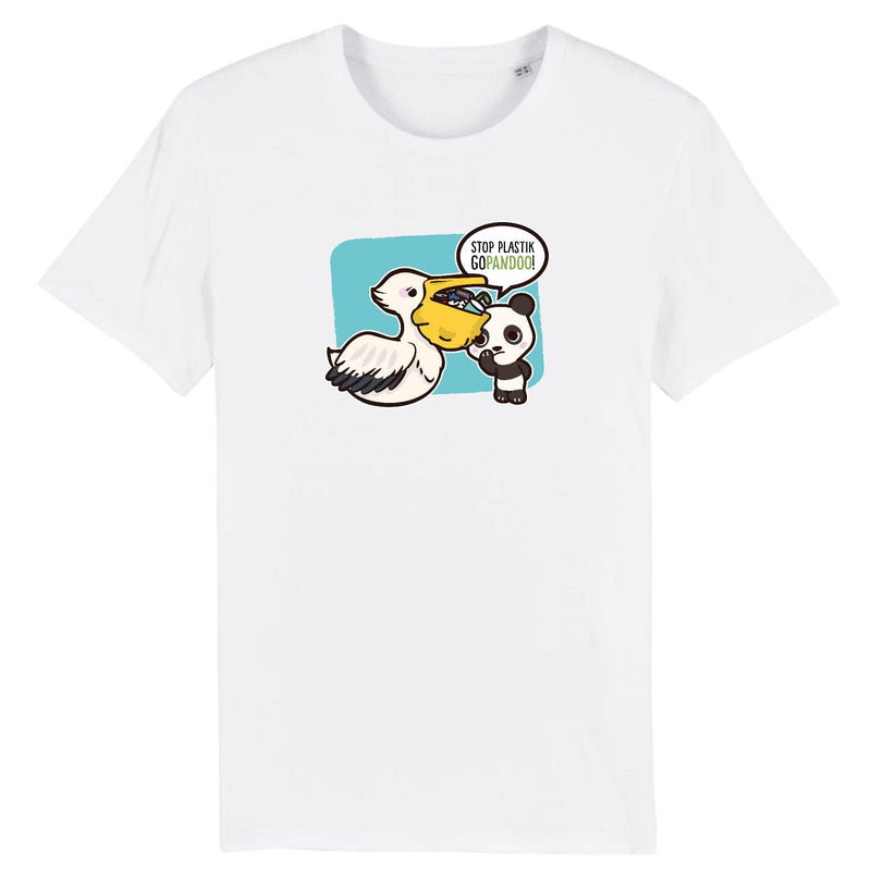 pandoo Stanley/Stella Rocker - DTG T-Shirt Stop Plastik aus Bio-Baumwolle | Unisex | Pelikan