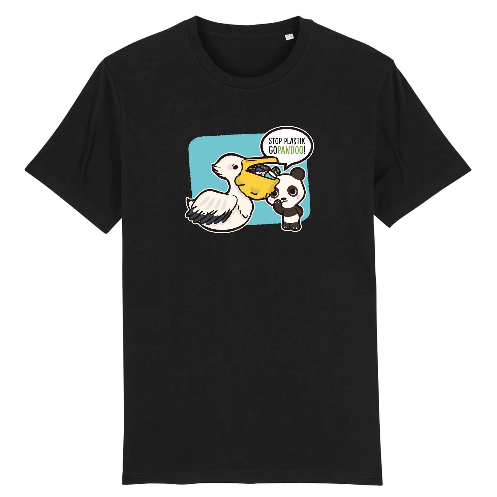 pandoo Stanley/Stella Rocker - DTG T-Shirt Stop Plastik aus Bio-Baumwolle | Unisex | Pelikan