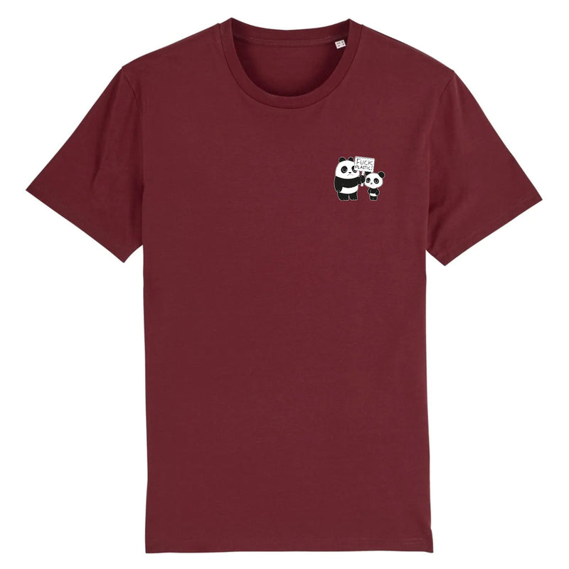 pandoo Stanley/Stella Rocker - DTG XS / Bordeauxrot Bio-Baumwolle T-Shirt Fuck Plastic | Unisex | 7 Farben