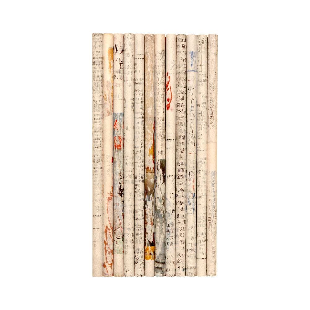 pandoo Stifte 12 Bleistifte 12 Bleistifte aus recyceltem Zeitungspapier