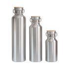 Edelstahl Trinkflasche mit oder ohne Isolierung