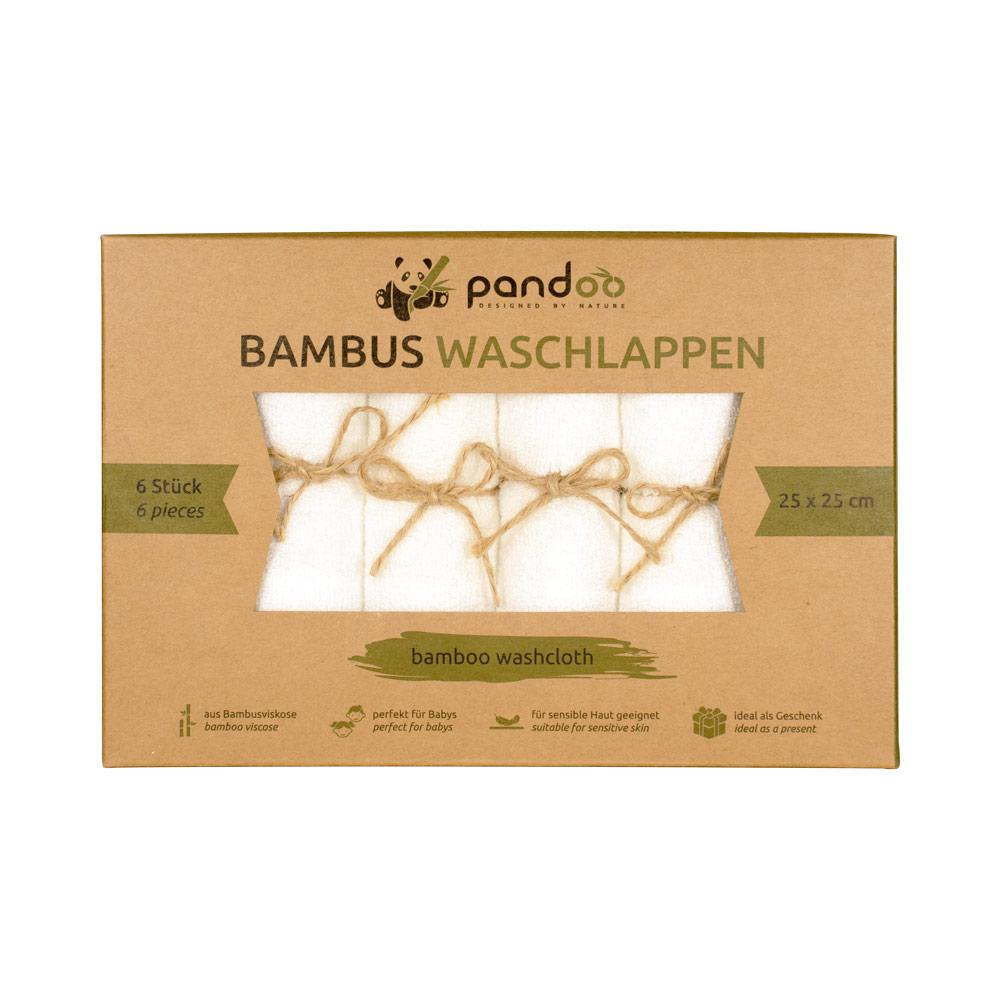 Bambus Waschlappen 6er Set – weich & wiederverwendbar