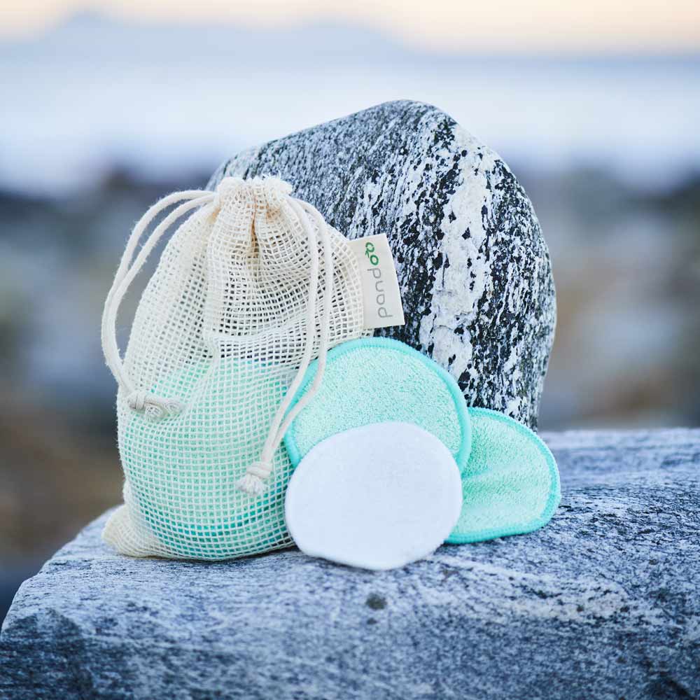 pandoo Wattepads 10 wiederverwendbare und waschbare Abschminkpads