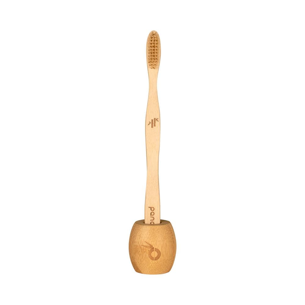 pandoo Zahnbürste Halter Zahnbürsten Halter aus Bambus