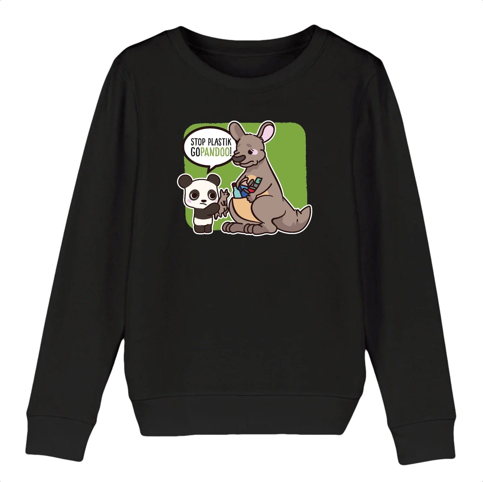 T-Pop Child Sweat-shirt Mini Changer - Stanley/Stella - DTG 3-4 years / White Kinder Sweat-Shirt | Pullover aus Bio-Baumwolle | Unisex | Känguru