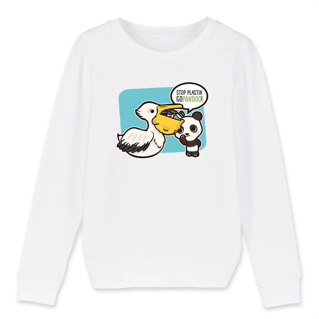 Kinder Sweat-Shirt | Pullover aus Bio-Baumwolle | Unisex | Pelikan - pandoo | T-Shirts