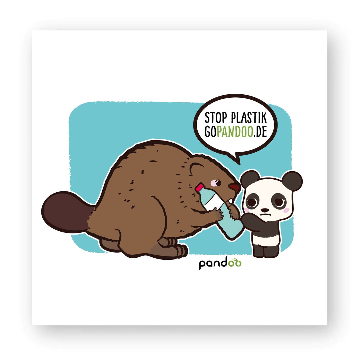 T-Pop Sticker carrés - 20 - Vinyle 5 cm / White Sticker | 20 Stück | Bieber