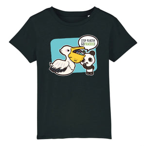 T-Pop T-shirt Enfant BIO - Mini Creator - DTG 3-4 years / Black Kinder T-Shirt | Shirt aus Bio-Baumwolle | Unisex | Pelikan