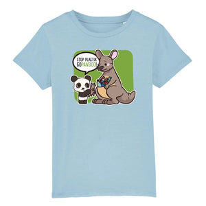 T-Pop T-shirt Enfant BIO - Mini Creator - DTG 3-4 years / Blue Kinder T-Shirt | Shirt aus Bio-Baumwolle | Unisex | Känguru