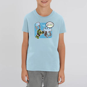 T-Pop T-shirt Enfant BIO - Mini Creator - DTG 3-4 years / Blue Kinder T-Shirt | Shirt aus Bio-Baumwolle | Unisex | Qualle