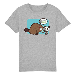 T-Pop T-shirt Enfant BIO - Mini Creator - DTG 3-4 years / Grey Kinder T-Shirt | Shirt aus Bio-Baumwolle | Unisex | Bieber