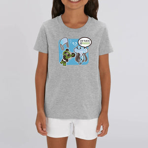 T-Pop T-shirt Enfant BIO - Mini Creator - DTG 3-4 years / Grey Kinder T-Shirt | Shirt aus Bio-Baumwolle | Unisex | Qualle