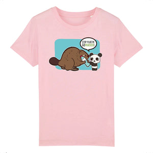 T-Pop T-shirt Enfant BIO - Mini Creator - DTG 3-4 years / Pink Kinder T-Shirt | Shirt aus Bio-Baumwolle | Unisex | Bieber