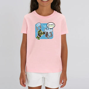 T-Pop T-shirt Enfant BIO - Mini Creator - DTG 3-4 years / Pink Kinder T-Shirt | Shirt aus Bio-Baumwolle | Unisex | Qualle