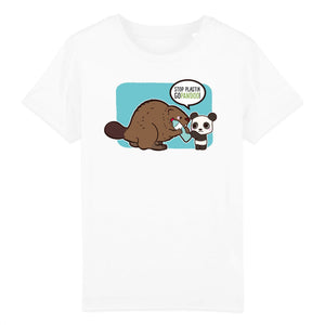 T-Pop T-shirt Enfant BIO - Mini Creator - DTG 3-4 years / White Kinder T-Shirt | Shirt aus Bio-Baumwolle | Unisex | Bieber