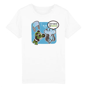 T-Pop T-shirt Enfant BIO - Mini Creator - DTG Kinder T-Shirt | Shirt aus Bio-Baumwolle | Unisex | Qualle
