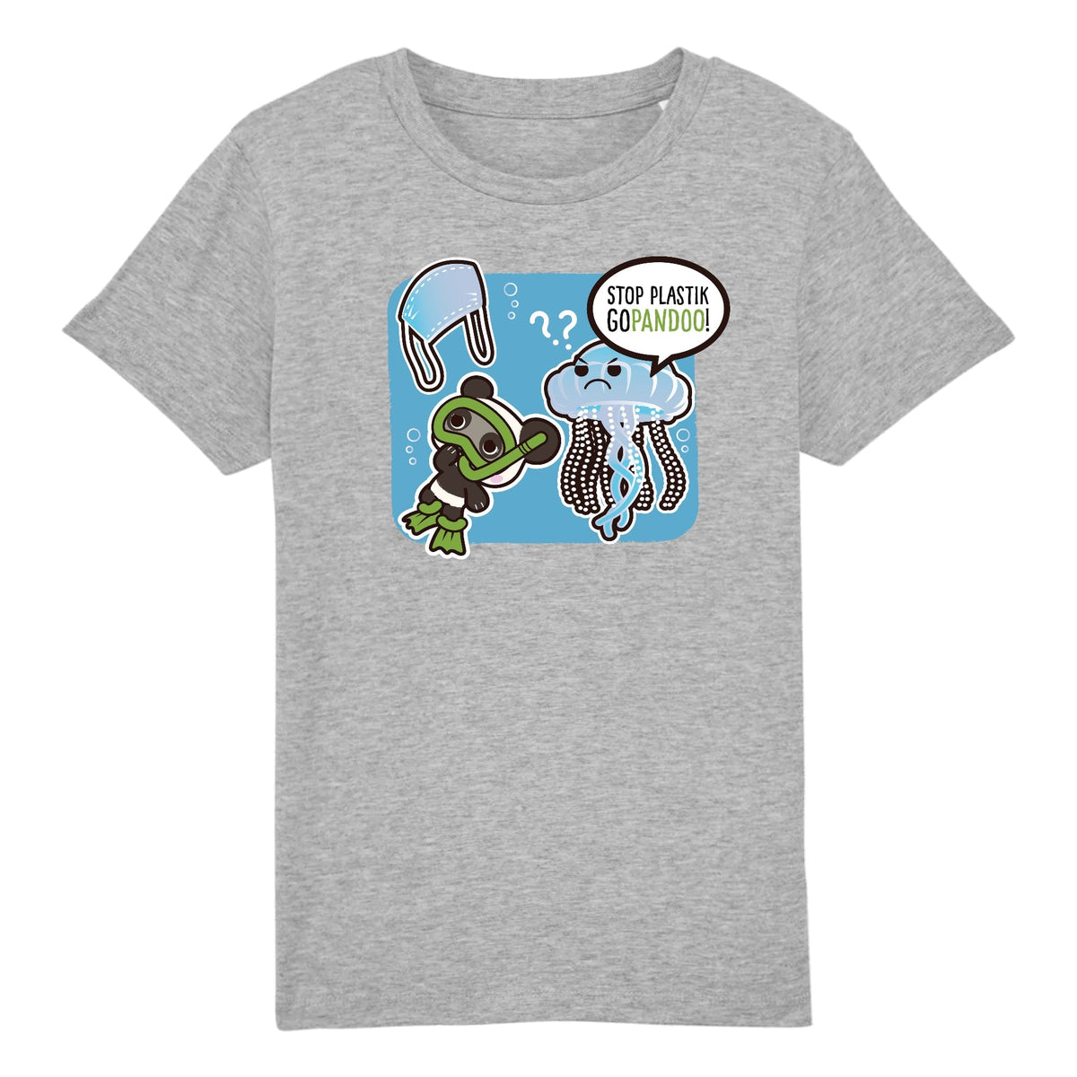 T-Pop T-shirt Enfant BIO - Mini Creator - DTG Kinder T-Shirt | Shirt aus Bio-Baumwolle | Unisex | Qualle