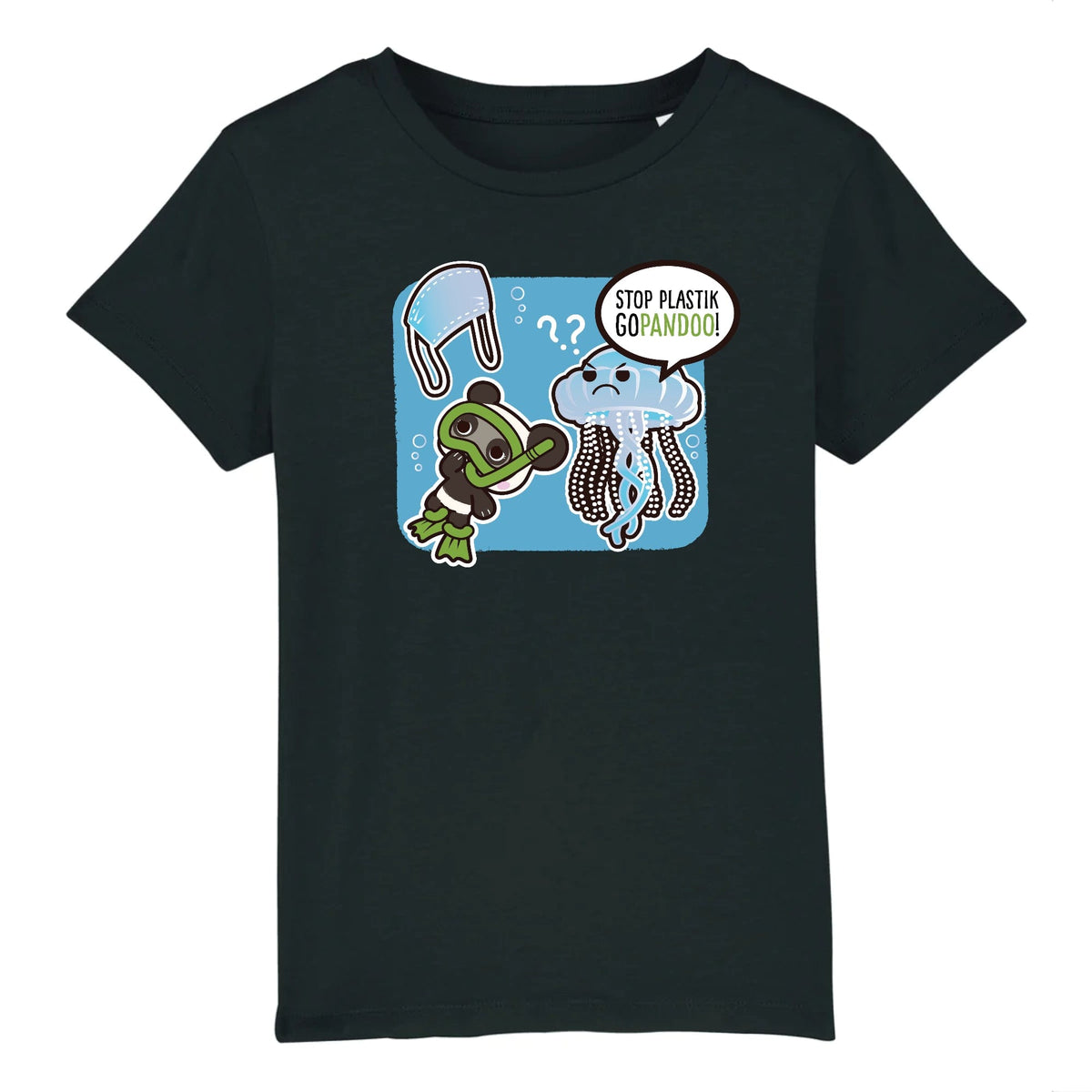 T-Pop T-shirt Enfant BIO - Mini Creator - DTG Kinder T-Shirt | Shirt aus Bio-Baumwolle | Unisex | Qualle